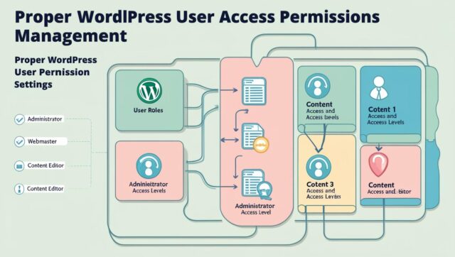ワードプレスのユーザー権限設定の説明図
